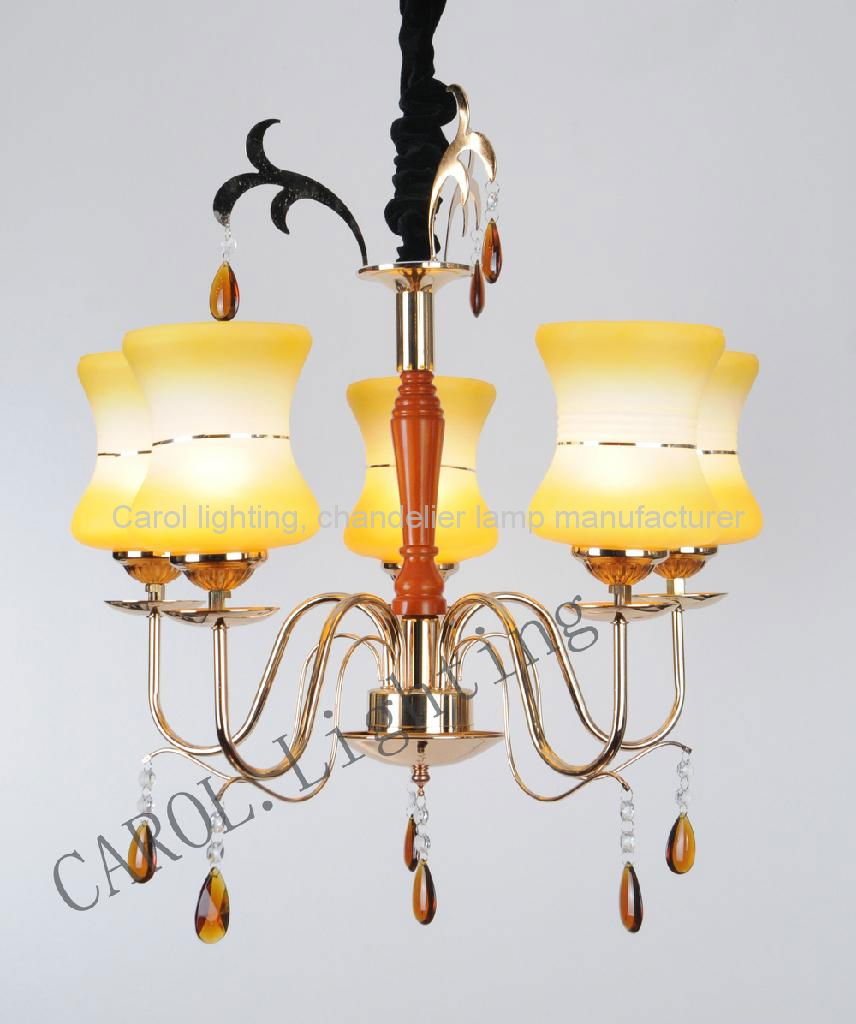 8035/5 European antique glass chandelier