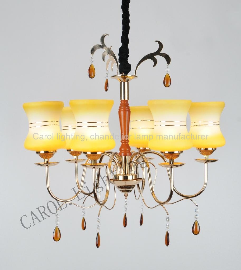 8035/5 European antique glass chandelier 3