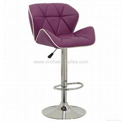 swivel chrome adjustable bar stool