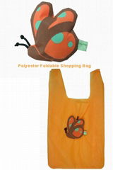 Foldable Polyester Handled Shopping Bag in various design