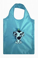 Animal Shaped Blue Polyester Tote Bag