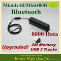 Bluetooth Minidx4B magnetic card reader data collector mini300 mini comp MSR206  5