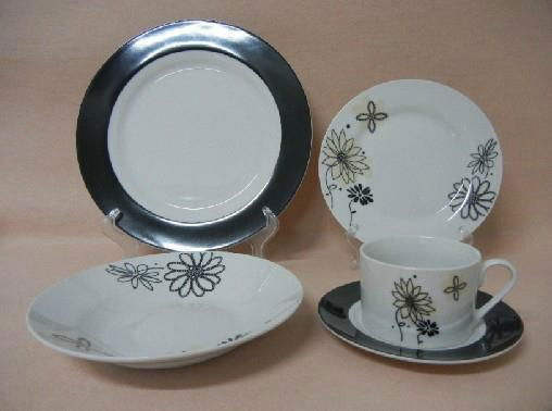 20 pcs porcelain round shape dinnerware set 2