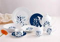 20/30 pcs porcelain round shape dinnerware set 2