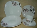 20 pcs porcelain square dinnerware set 1