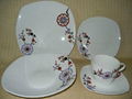 20pcs square porcelain dinner set 2