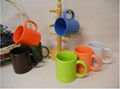 11OZ straight color glazed mug 1