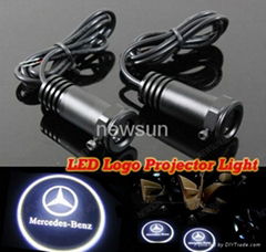 LED 3D Welcome Door Light Laser Projector Door Lamp Ghost Shadow for BENZ