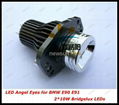 20W CREE LED Angel Eyes Auto Lamp for BMW E90 E91 LED Marker replacement 2p 1