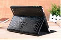 New Crocodile Pattern Standable Leather case for New iPad iPad 2 iPad 3 Tablet P 1