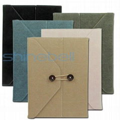 For ipad 2/3 PU demin jeans leather case 