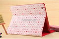 Magnetic Hello Kitty Smart cover PU Leather caseSleep wake up case For iPAD