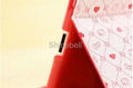 Magnetic Hello Kitty Smart cover PU Leather caseSleep wake up case For iPAD 3