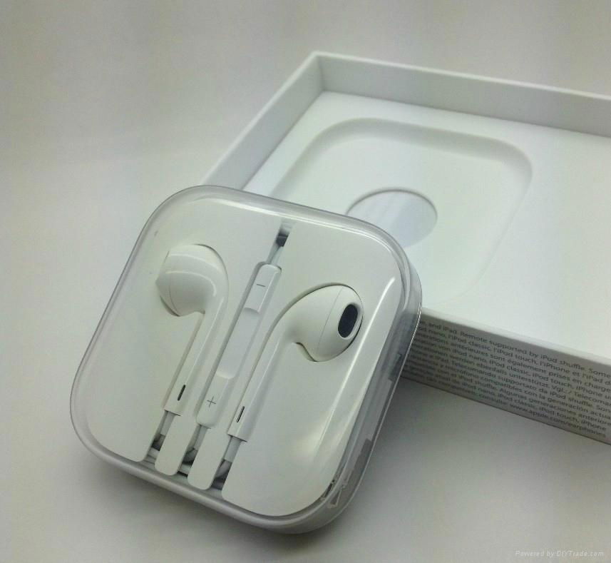 Earpods earphone for iphone5,EarPods wire control headset compatible 3