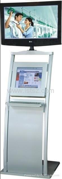 Touch Screen mutifunction interactive information access Loby Dual Screen Kiosk