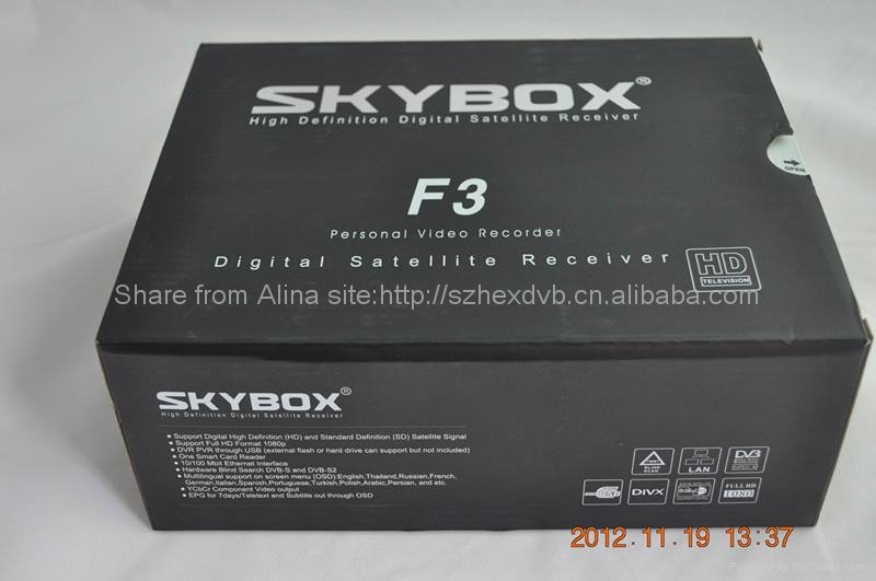 most popular full hd digital satellite receiver skybox F3