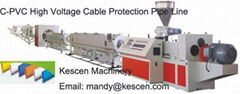 C-PVC cable protector pipe extrusion line 