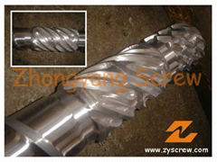 single screw and barrel for plastic extrusion