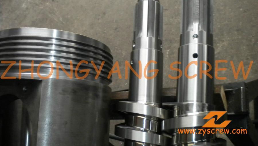 twin conical screw and barrel for PVC 2