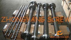 customize single extruder machine screw and barrel