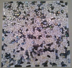 max tile black white color colorful shell tile/mosaic use for decoration