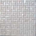 Interior decoration natural shell  tile white color  1
