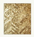 Natural Shell tile capiz tile for interior wall decoration gold color  1