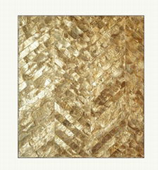 Natural Shell tile capiz tile for interior wall decoration gold color 