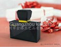 Black glass perfume bottle