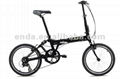 20" 7 speed Aluminium folding bikes bicycles in china with suspenson frame/FA072 1