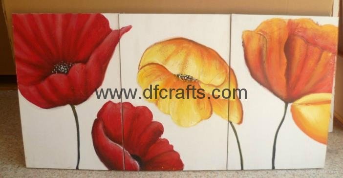 Abstract Decorative Flowers Oil Painting 3