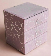 Glass jewelry box