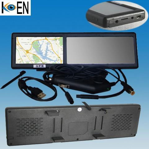 4.3 inch monitor clip-on car GPS rear view mirror KC0643