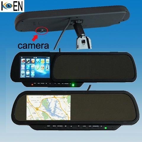 Rearview Mirrors Car GPS with DVR KS0943