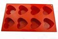  8-Cup Heart Cake Mould 1