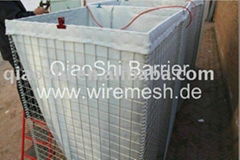 assembly Hesco Bastion with non woven