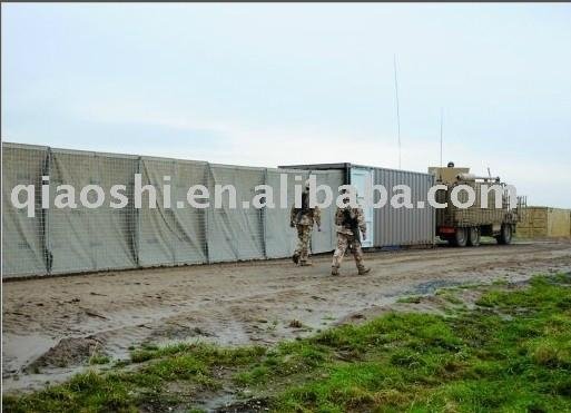 Hesco wall for military