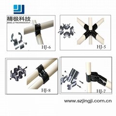 Metal joints for pipe rack system 
