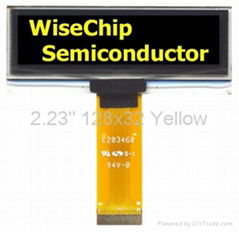 2.23" 128x32 Yellow OLED 