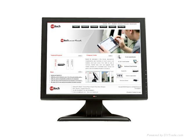 15 inch pos monitor, 5 wire resistive touch screen  2