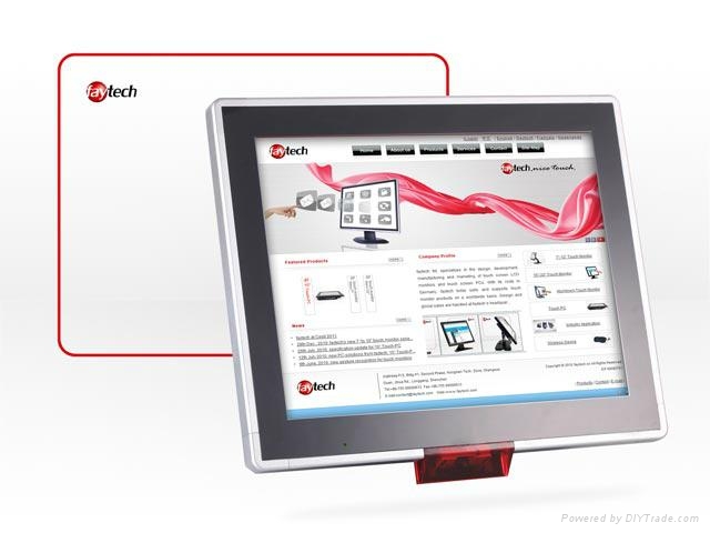 15" industrial touch screen PC with barcode scanner 2