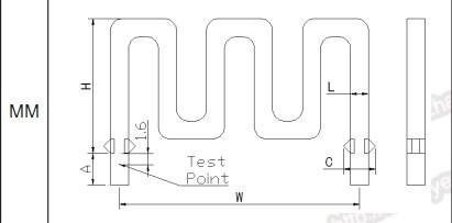 Constantan wire presser foot type sampling resistor   3