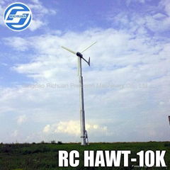 10KW horizontal axis wind turbine generator for sale