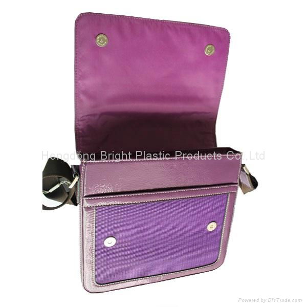 purple new design material handbags 2