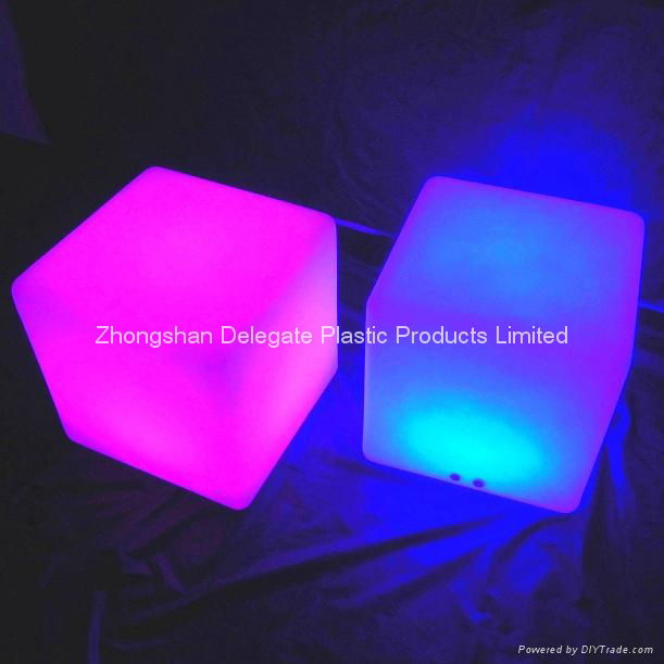 illuminated color changing led cube chair 40*40*40cm