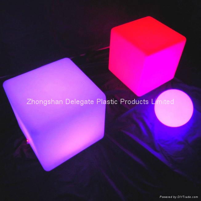 illuminated color changing led cube chair 40*40*40cm 2