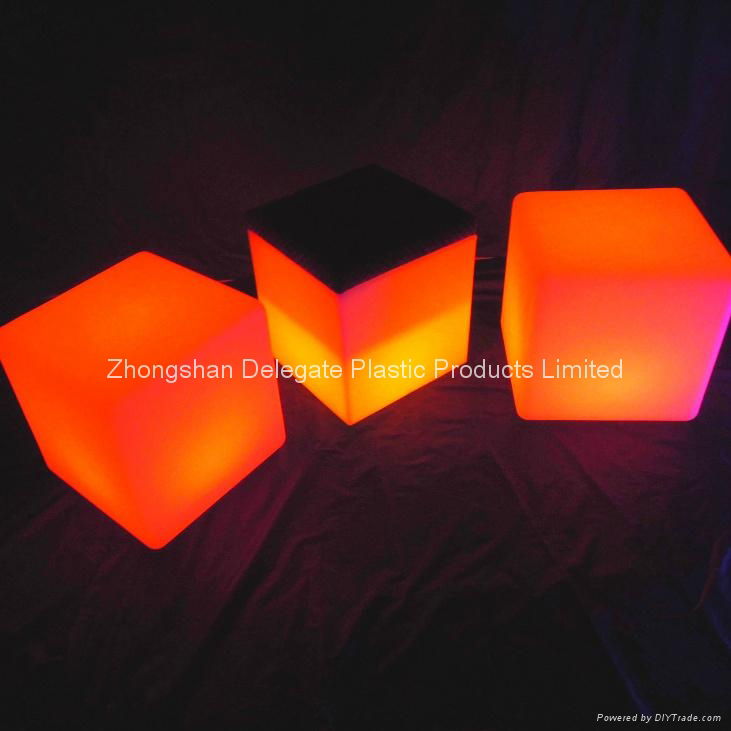 illuminated color changing led cube chair 40*40*40cm 3