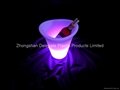 color changing led ice bucket  flash wine cooler 5