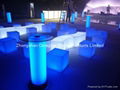 outdoor furniture PE plastic shell lighted led furniture 3