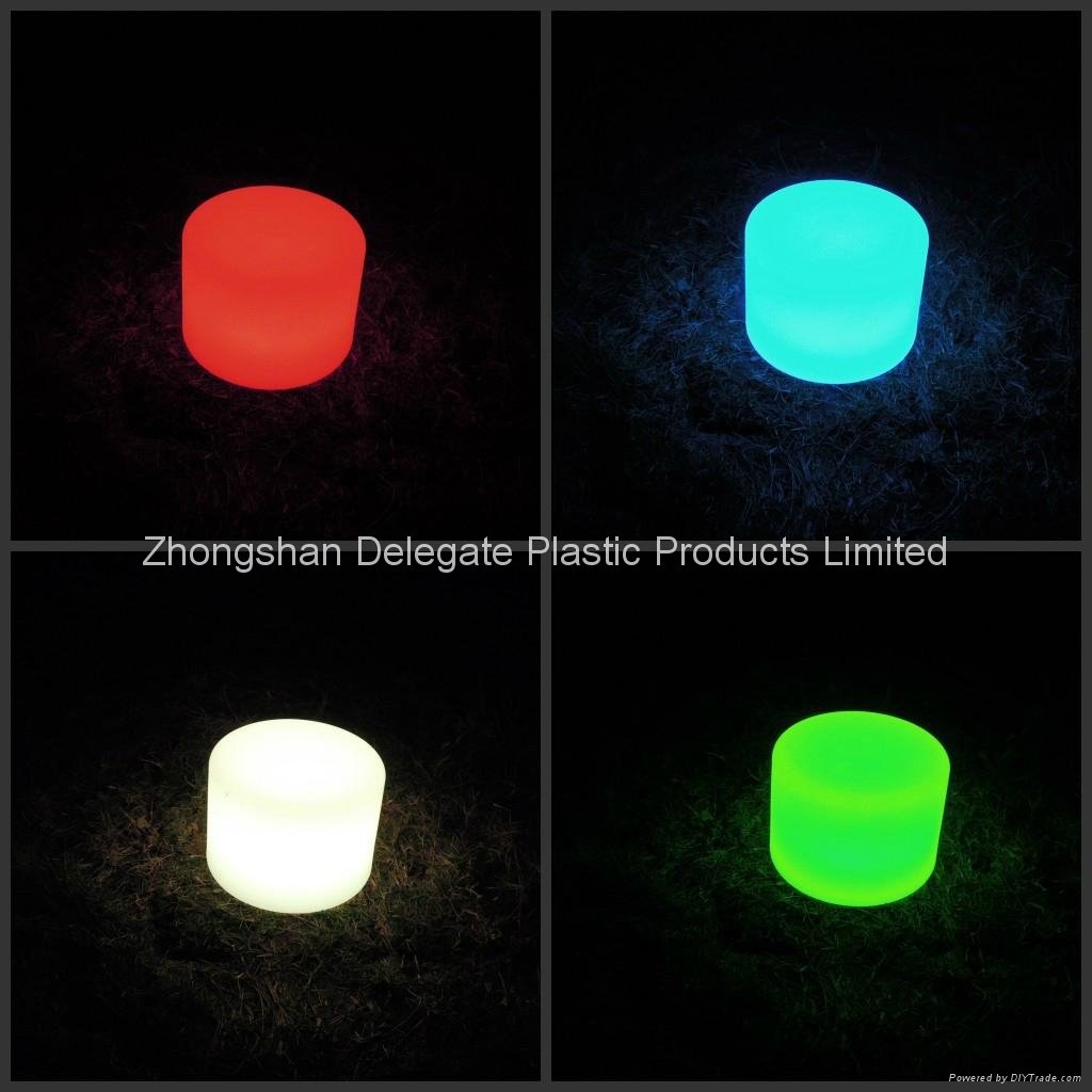 led cylinder light color changing with induction charger  led table light